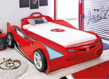 CARBED Кровать-машина Coupe с выдвижной кроватью Red 20.03.1306.00 в Утянке - utyanka.mebel54.com | фото