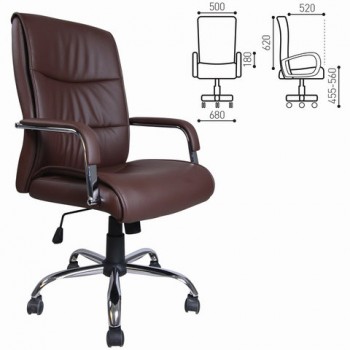 Кресло офисное BRABIX Space EX-508 (коричневый) в Утянке - utyanka.mebel54.com | фото