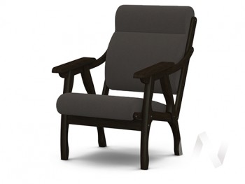Кресло Вега-10 (венге лак/ULTRA GRAFIT) в Утянке - utyanka.mebel54.com | фото
