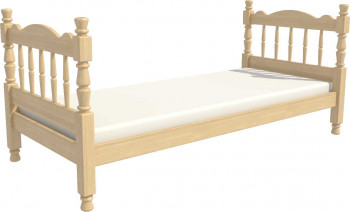 Кровать одинарная Аленка из массива сосны 800*1890 Сосна в Утянке - utyanka.mebel54.com | фото