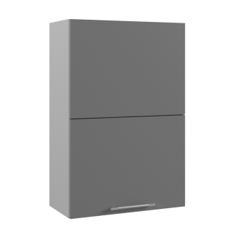 Ройс ПГПМ 600 Шкаф верхний Blum Aventos HF (Графит софт/корпус Серый) в Утянке - utyanka.mebel54.com | фото
